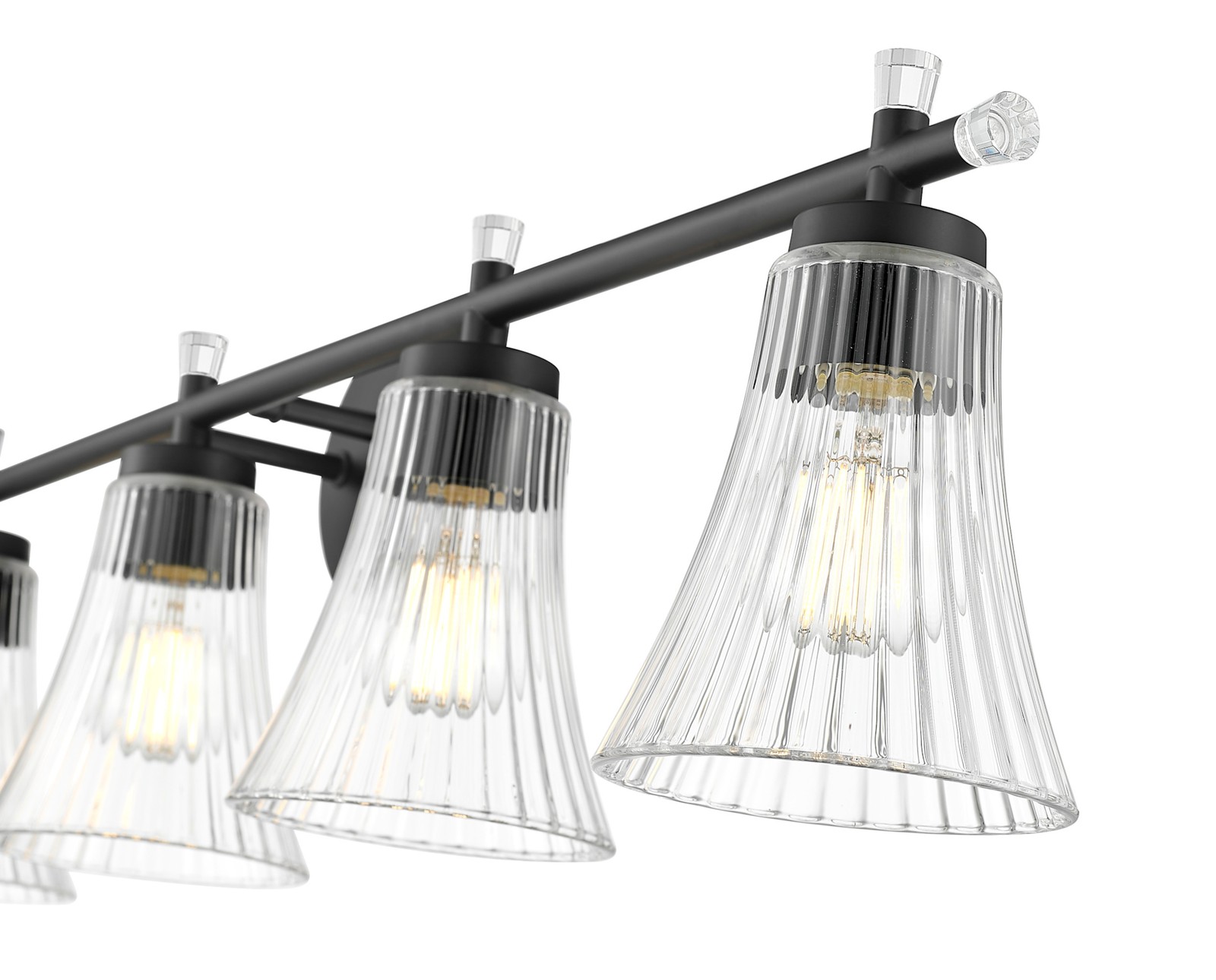 Z-Lite 7519-5V Belle 5 Light 42″W Vanity Light – Black