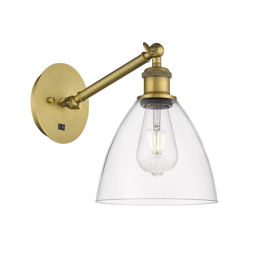 Innovations Ball Brist 7.5″ 1-L 318 LED Sconce, BB/CL – 317-1W-BB-GBD-752-LED