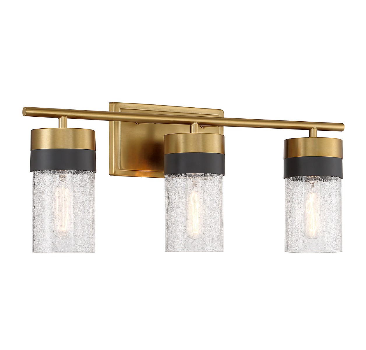 Savoy House 8-3600-3 Brickell 3 Light 22″W Vanity Light – Brass