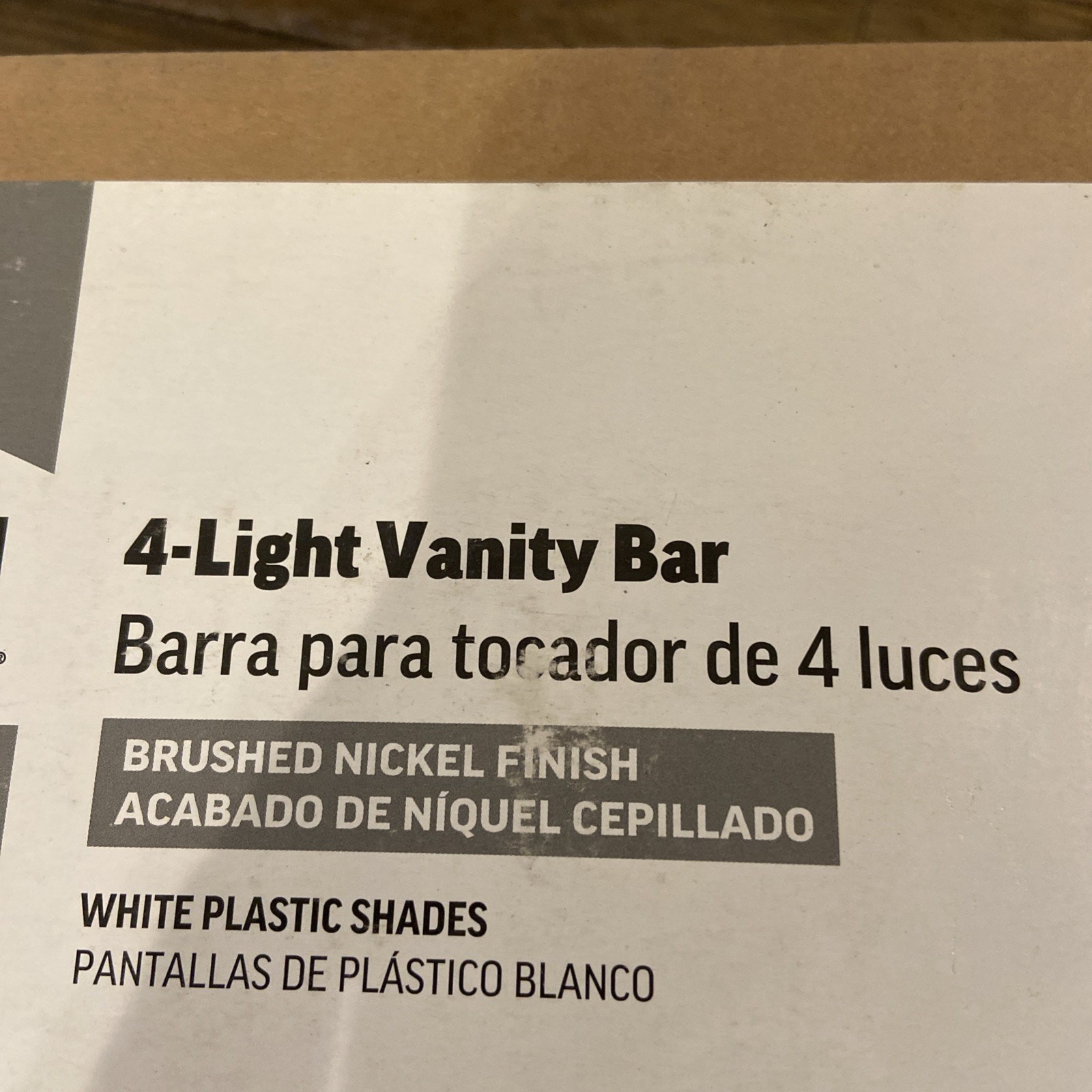 Project Source – 24in 4-Light Bathroom Brushed Nickel LED Vanity Light Bar