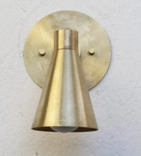 1950’s Mid Century Wall Sconce Stilnovo Raw Brass Single Reading Lamp