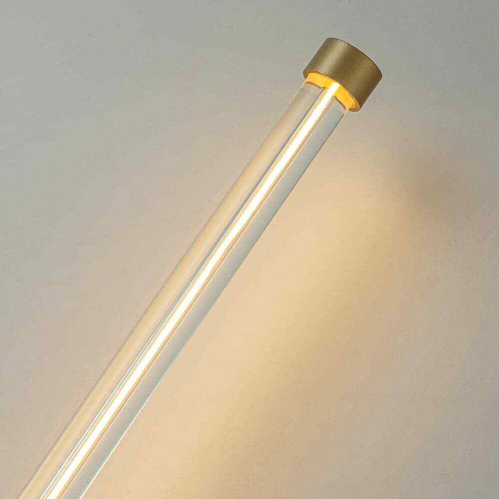 LLHZSY 16.93 in. 1-Light Gold Linear Dimmable Integrated LED Vanity Wall Sconce