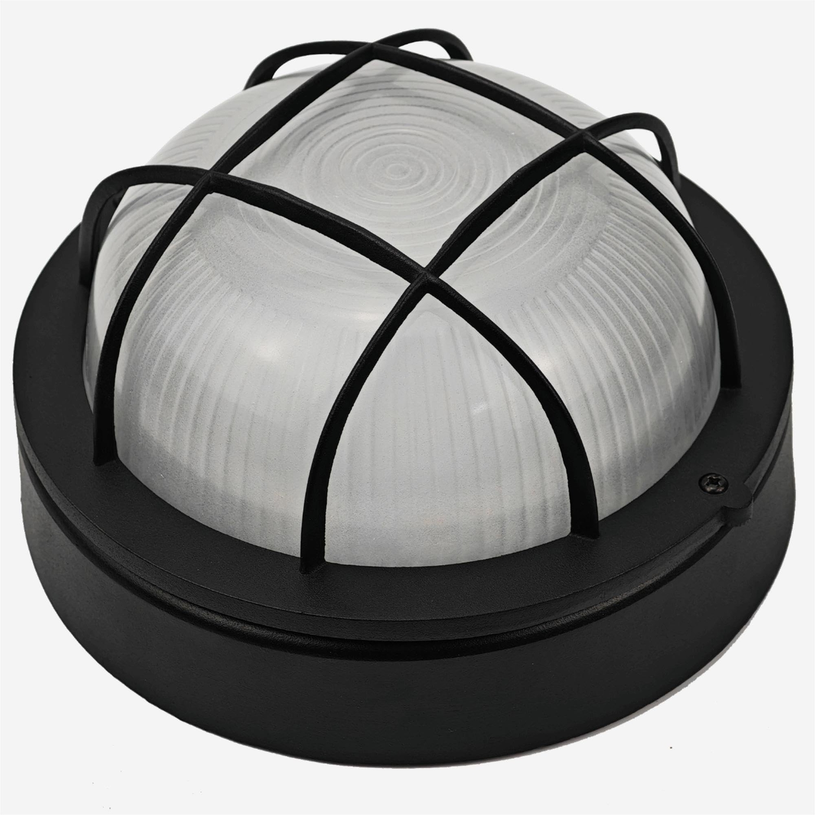 8″ Nautical Outdoor Light – Black Round Bulkhead LED 3000K, 1500LM, 15W Sauna…