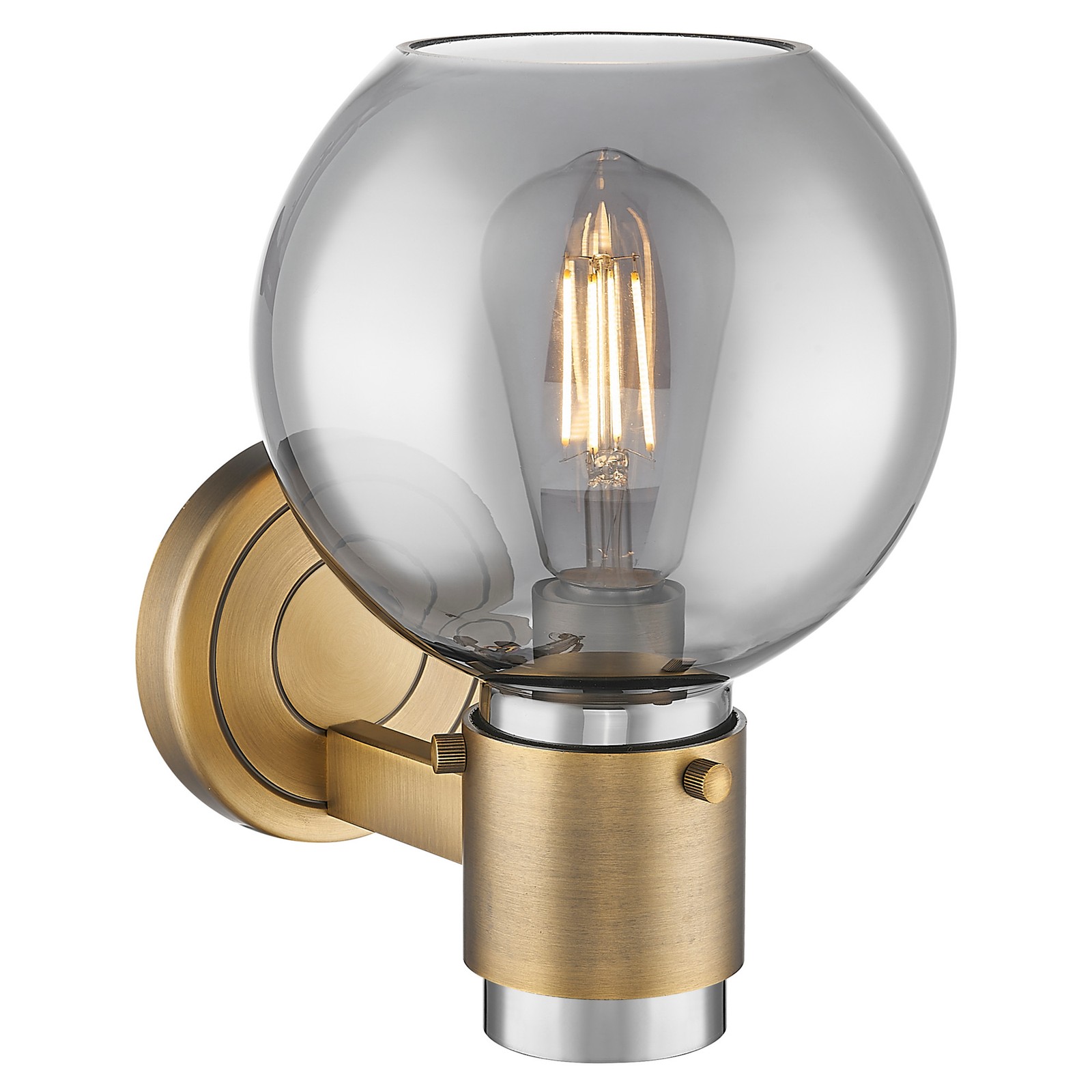 Innovations Lighting 464-1W-G464B-7SM Lawton Sphere 9″ Tall – Black