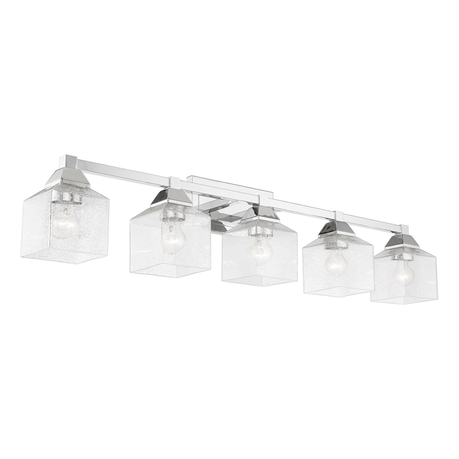 Livex Lighting 10385 Aragon 5 Light 42″W Commercial Vanity Light – Chrome