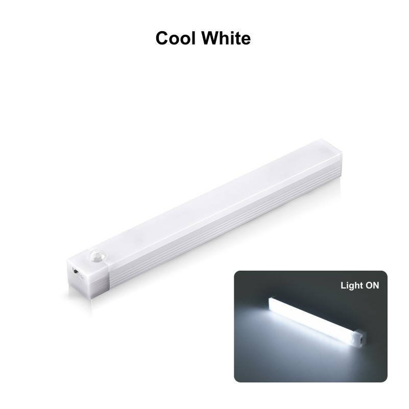 LED Motion Sensor Cabinet Closet Light Under USB Rechargeable Kitchen Strip Lamp