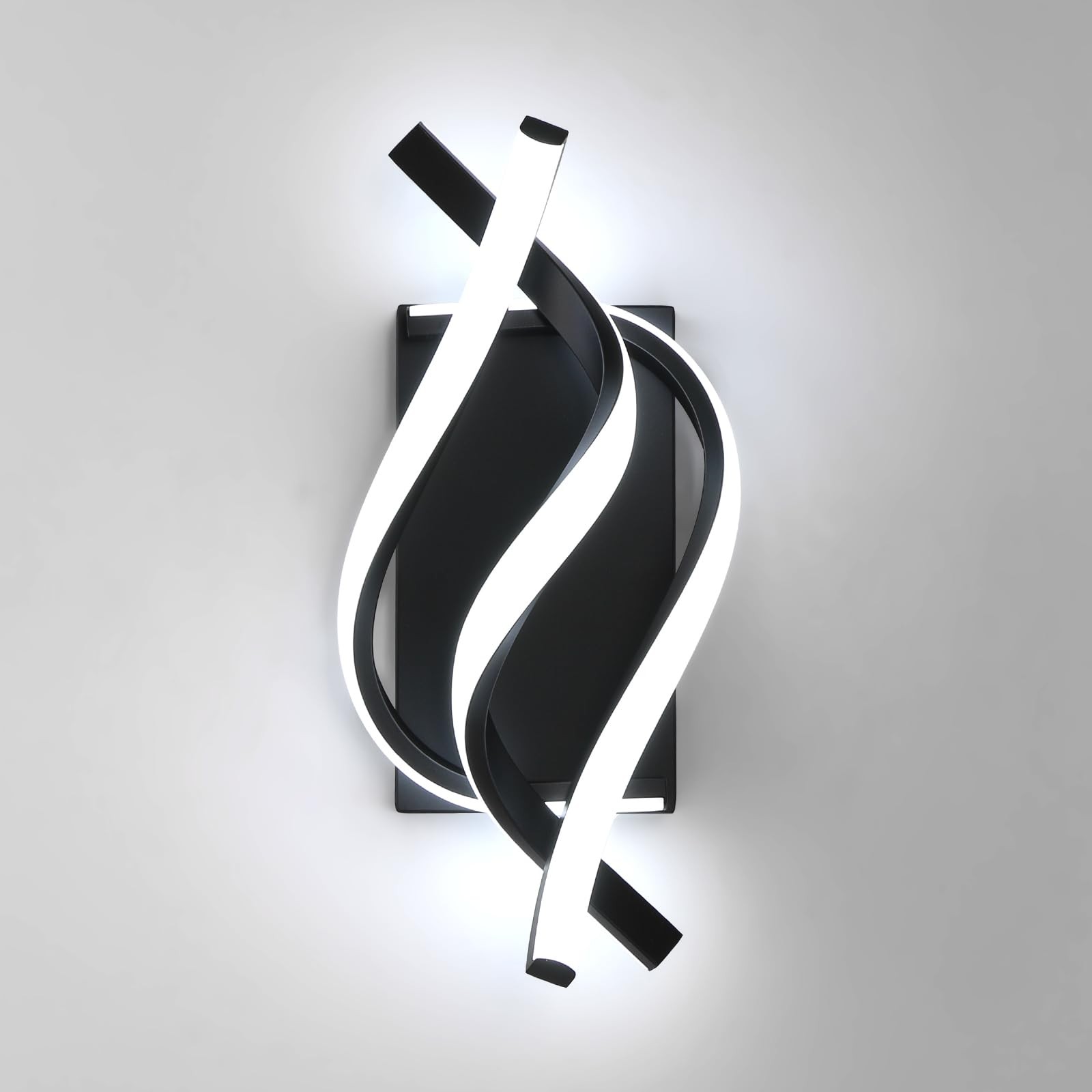 Modern LED Wall Sconce 21W Indoor Wall Sconces Light Cool White 6500K Spiral …