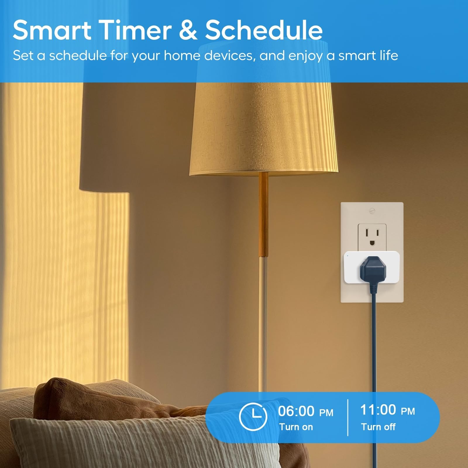 Zwave Dimmer Plug 800 Series 2 Pack, Dimmable Zwave Outlet Built-in Repeater …