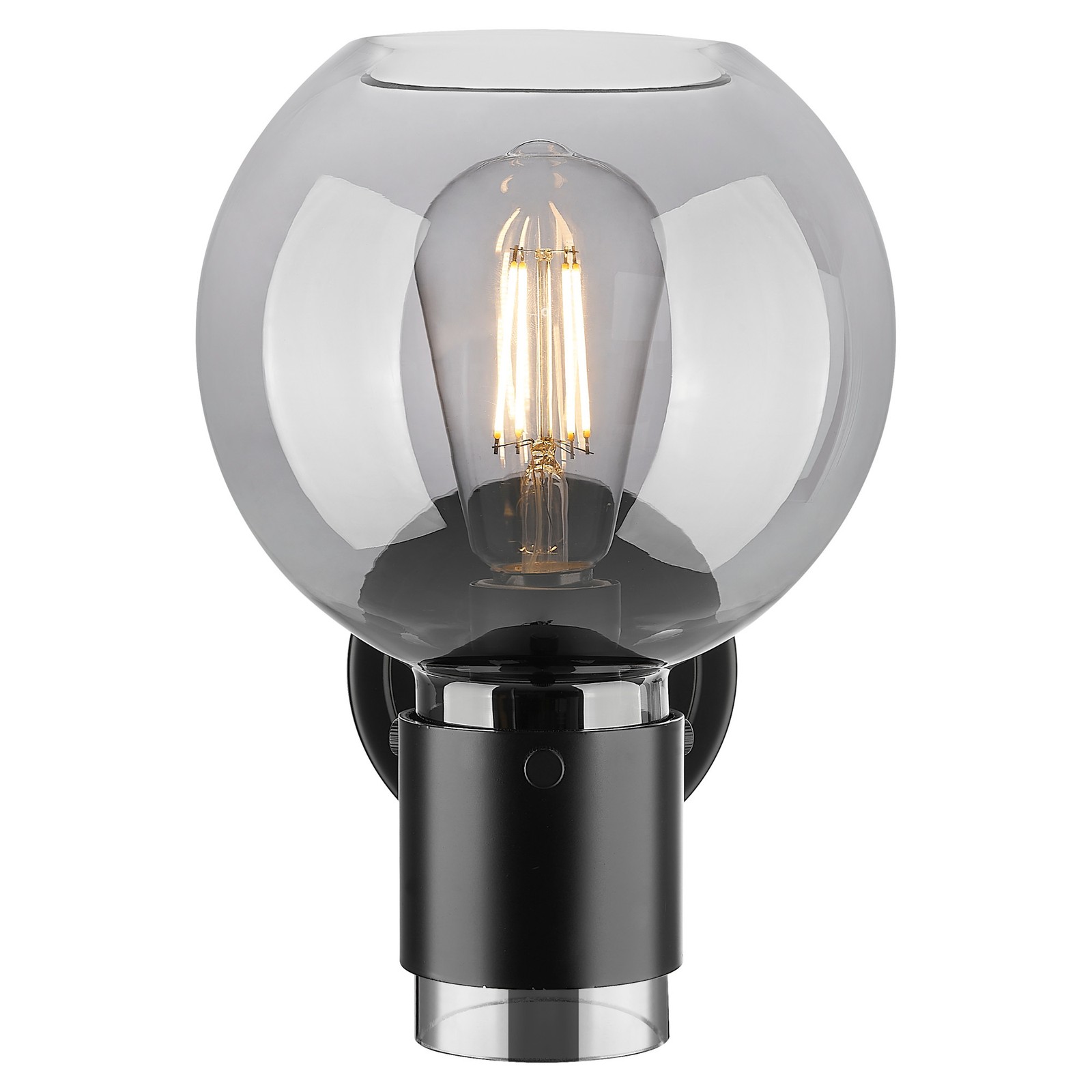 Innovations Lighting 464-1W-G464B-7SM Lawton Sphere 9″ Tall – Black