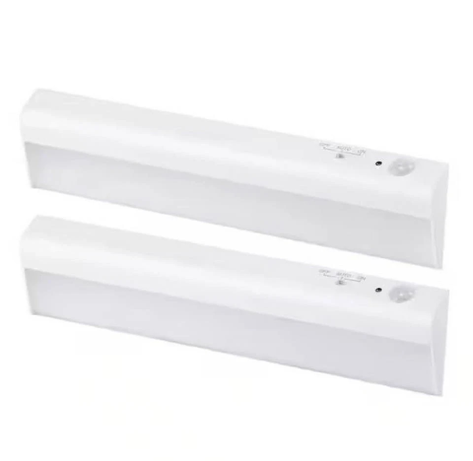 BLACK+DECKER 9 in. LED 2-Bar Battery Under Cabinet Lighting Kit in Warm White