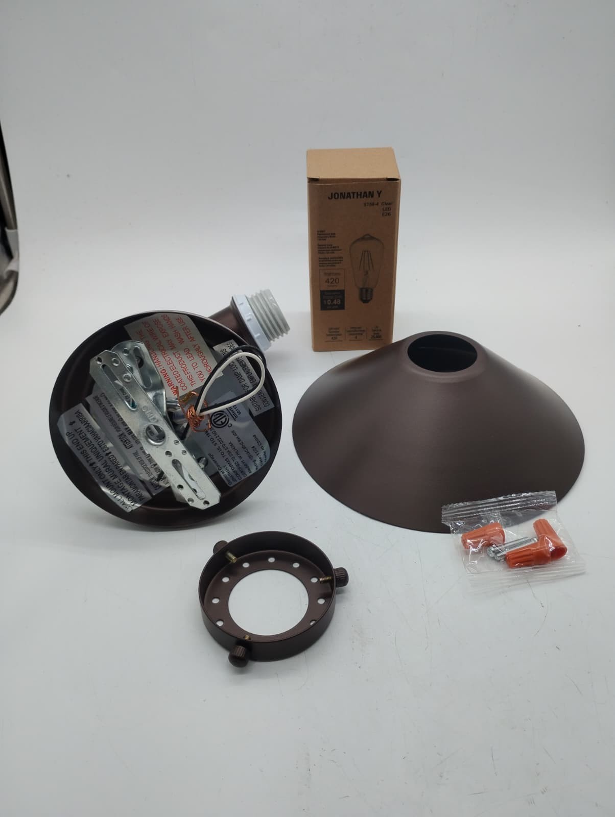 JONATHAN Y July JYL7426A 1-Light Vanity Sconce Oil Rubbed Bronze LED 7.88”