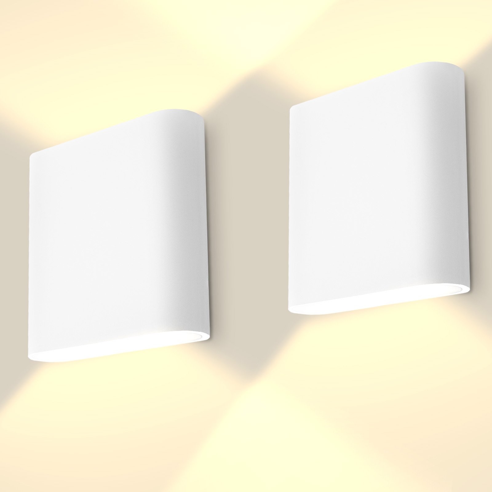 Luxrite 5″ LED Up and Down Wall Light, 5CCT, IP65, CRI90, 18W 1500LM ETL 2PK