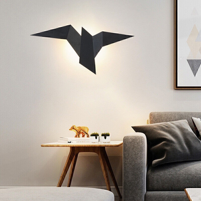 Modern Bedside Wall Lamp LED Bird-Shaped Light For Bedroom Staircase Living Room