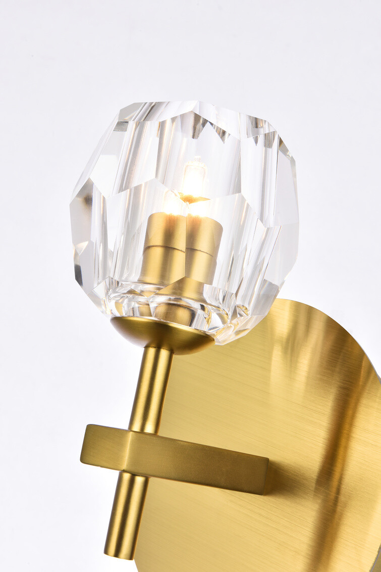 Crystal Wall Sconce Light Fixture Modern for Foyer Dining Room Bedroom Bathroom
