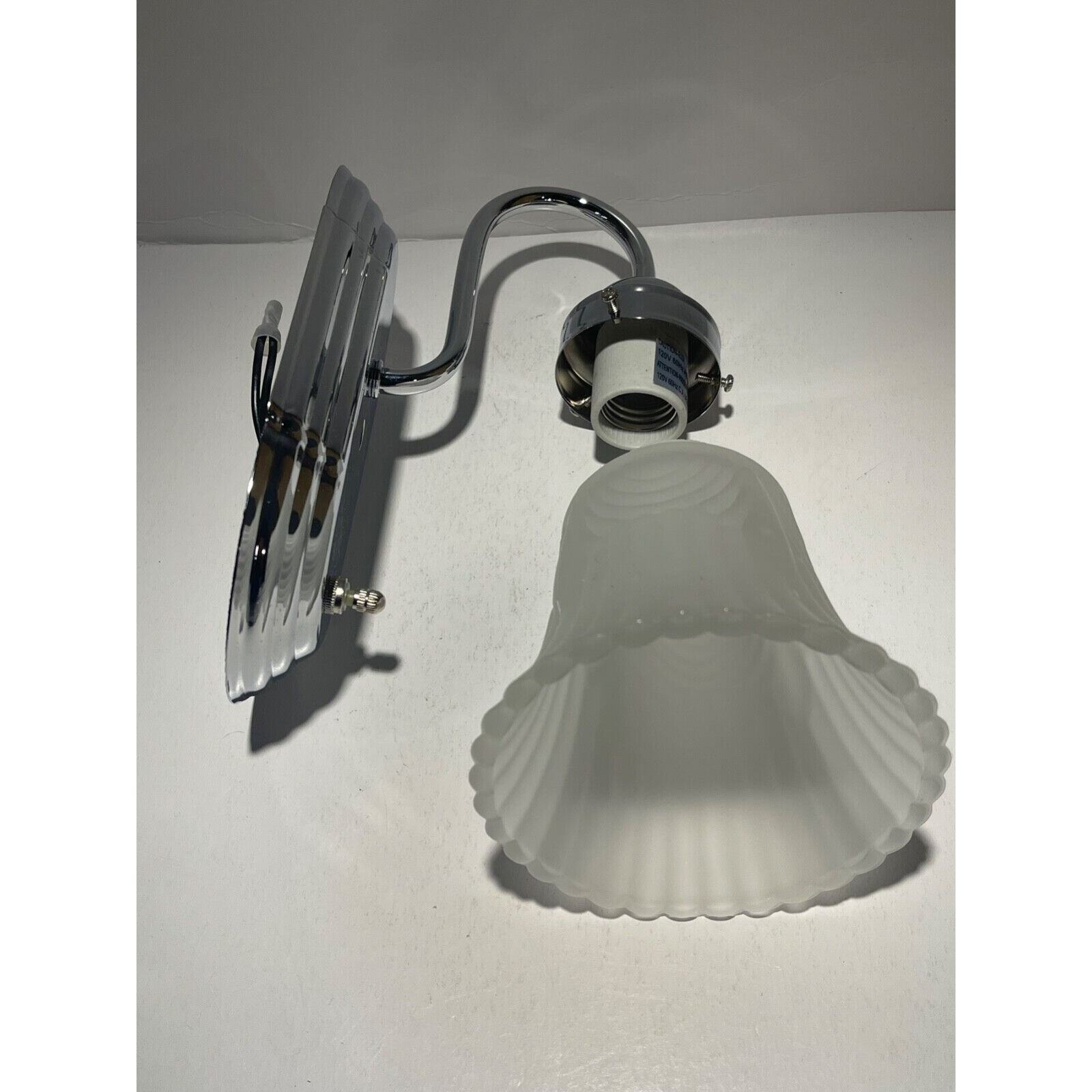 LumaPro 4UZJ1 Vanity Wall Light, On/off Switch, Chrome Finish, 100w, a19 bulb