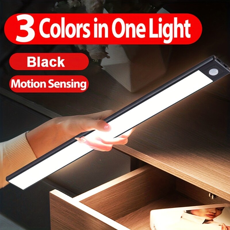LED Kitchen Under Cabinet Closet Lights Shelf Lighting Strip Bar USB Lamp Strips