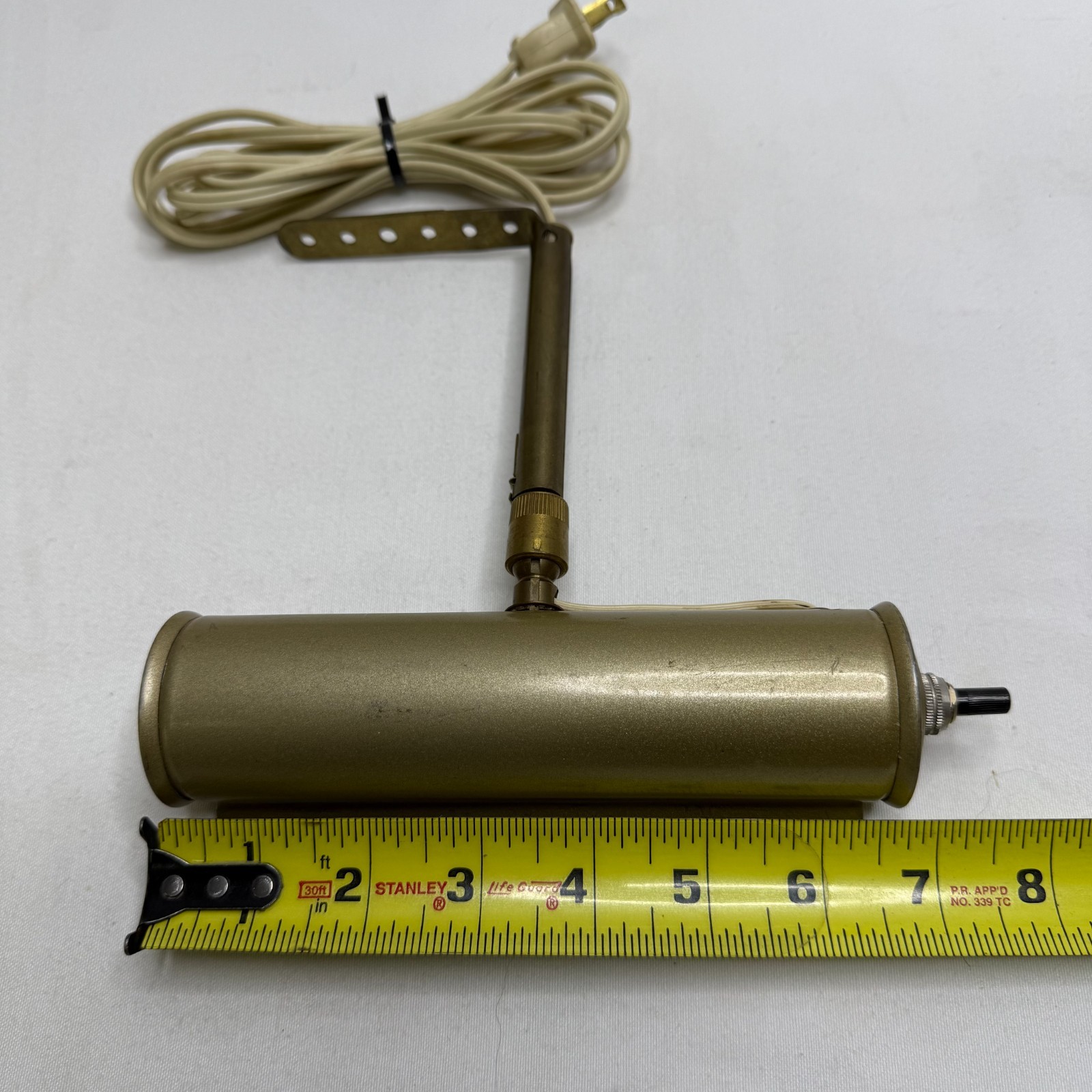 VTG Style Brass/Gold Toned Wall Picture Art Lights Sconce 7″ Working