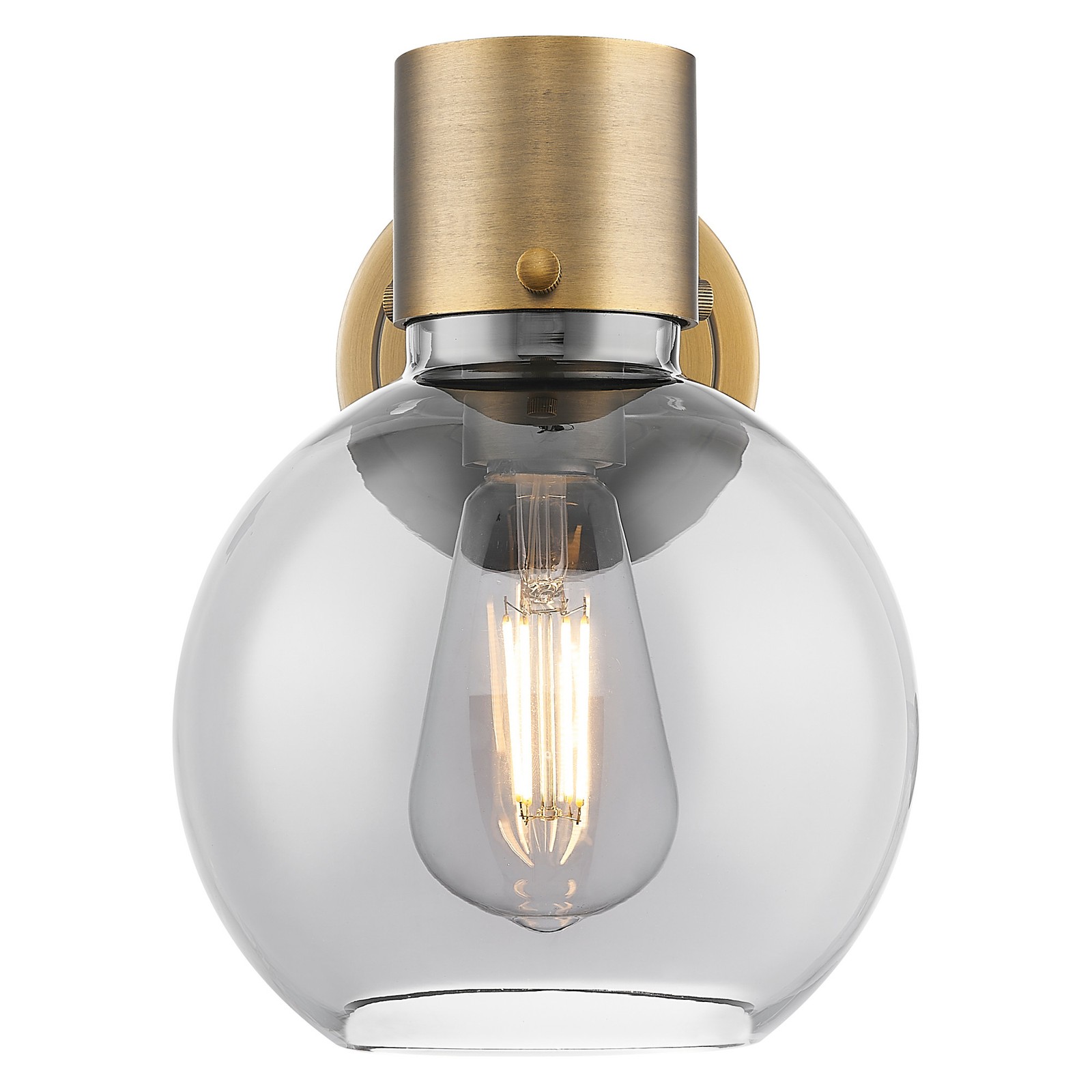Innovations Lighting 464-1W-G464B-7SM Lawton Sphere 9″ Tall – Black