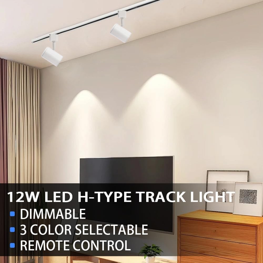 Lmaadri 12W Track Lighting Heads, LED Dimmable H Type Track Lighting fixtures…