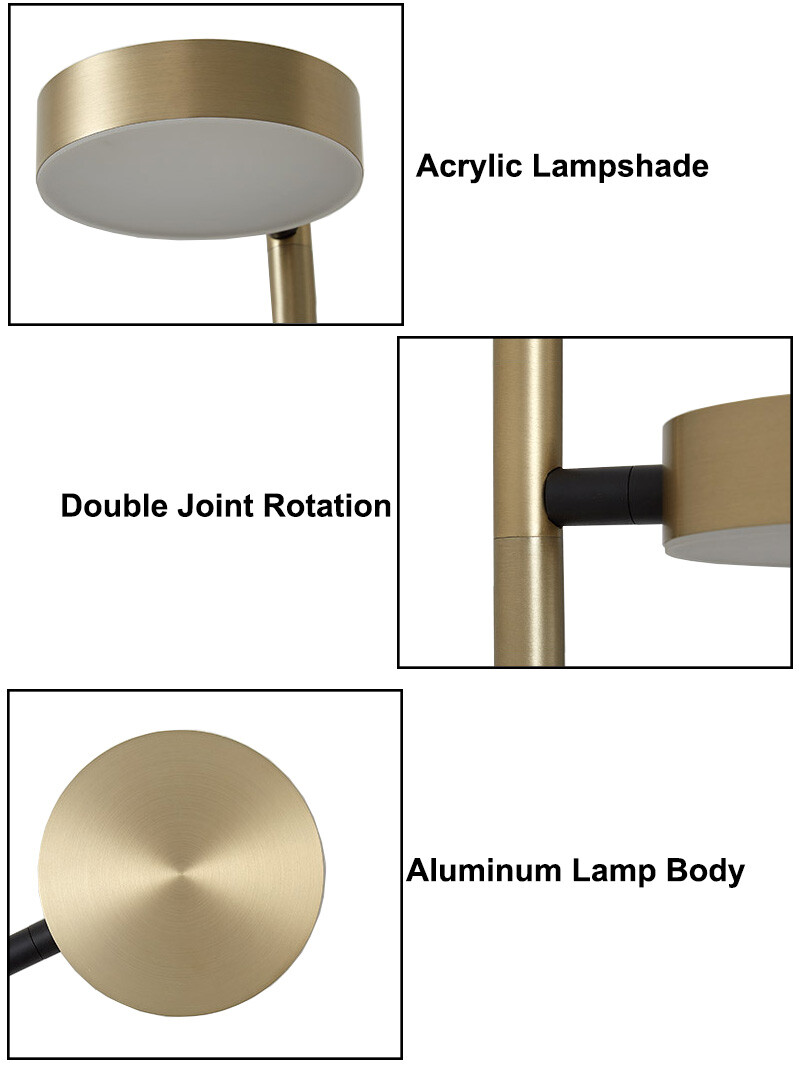 12W SMD LED Bedside Wall Sconce Light Fixture Adjustable Lamp Head Reading Room