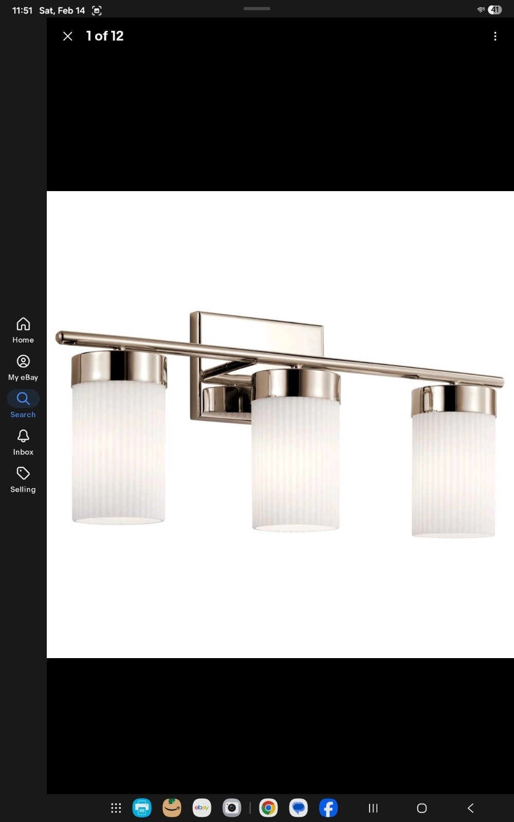 Kichler 55112 Ciona 3 Light 24″W Bathroom Vanity Light – Nickel