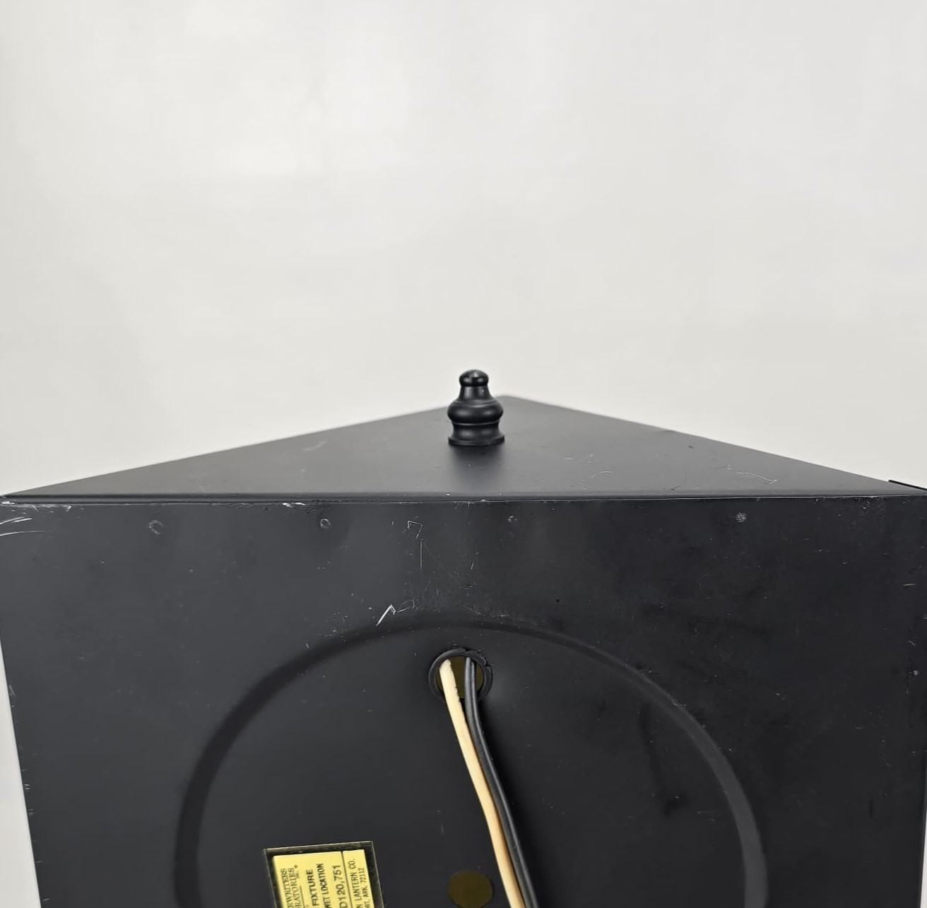 American Lantern 670 Wall Sconce Black/Amber Vintage 10.75″ x 7.5″ x 7.5″