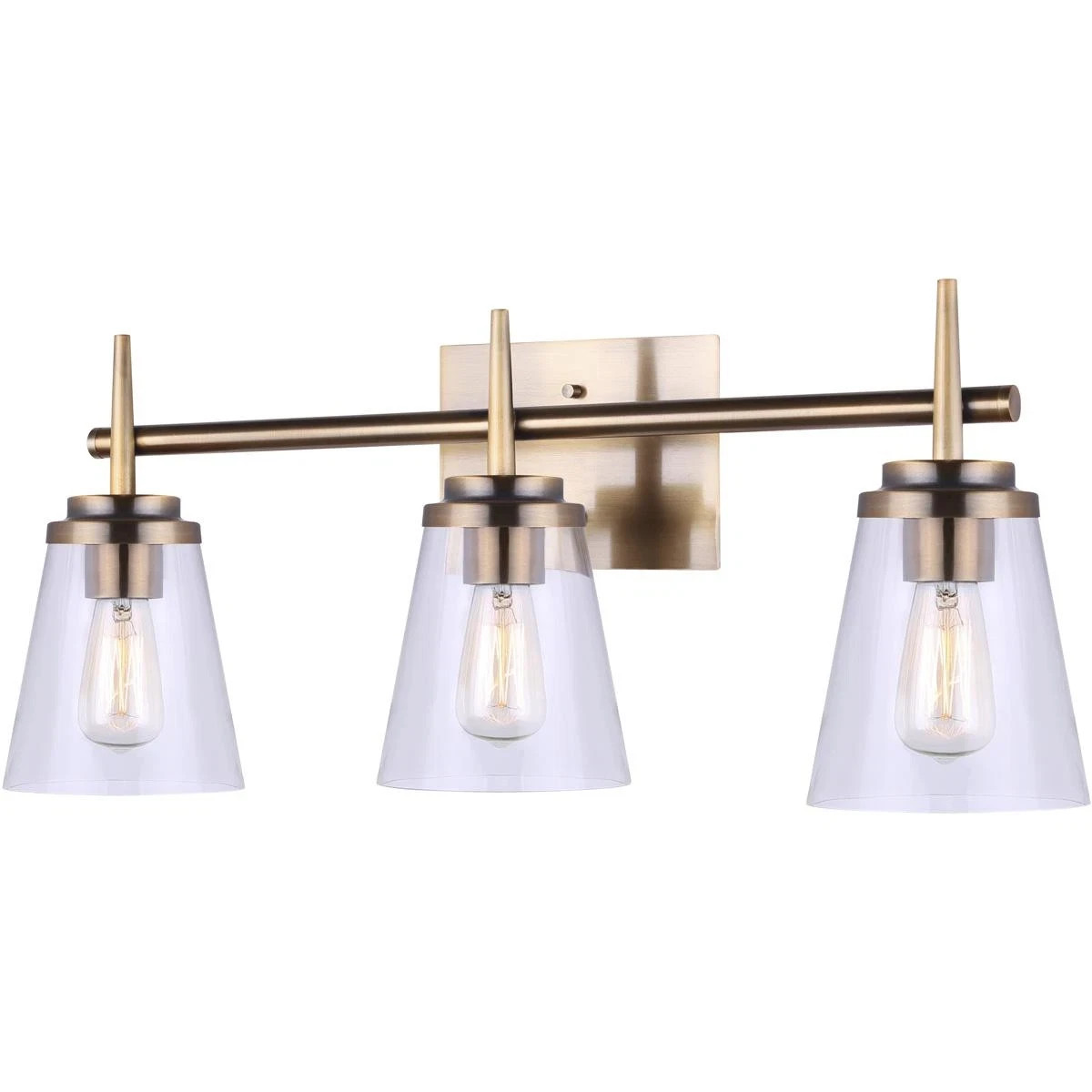 Canarm Lighting IVL703A03GD Madison 3 Light 25 inch Gold Vanity Light Wall Light