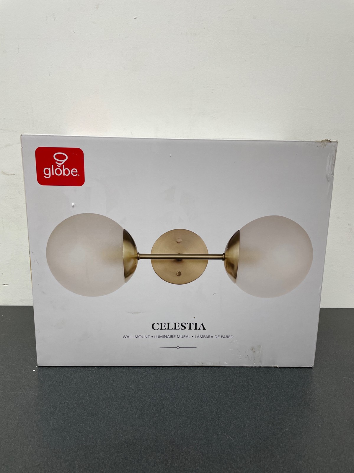 Globe 51726 Celestia 2-Light 20″ Bathroom Vanity Light – Matte Brass