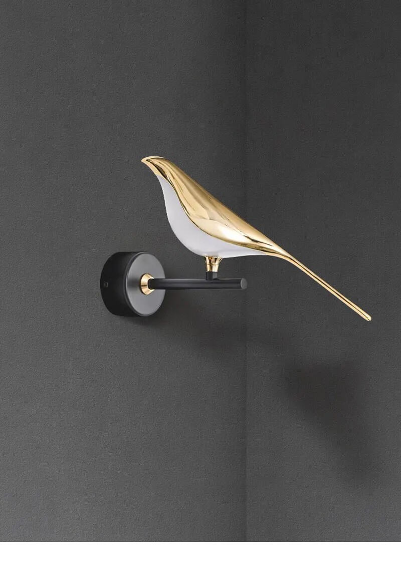 LED Wall Lamp Light Indoor Bird Bedside Bedroom Living Room Wall Lighting