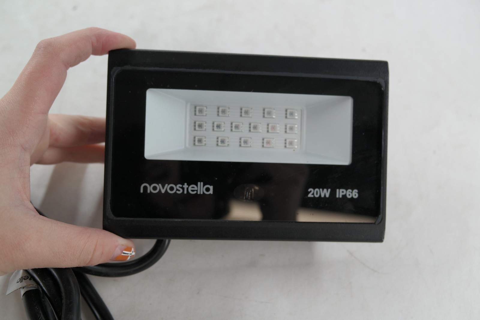 Novostella LED Wall Light 20W IP66 Black Outdoor Flood Security Lamp Adjustable