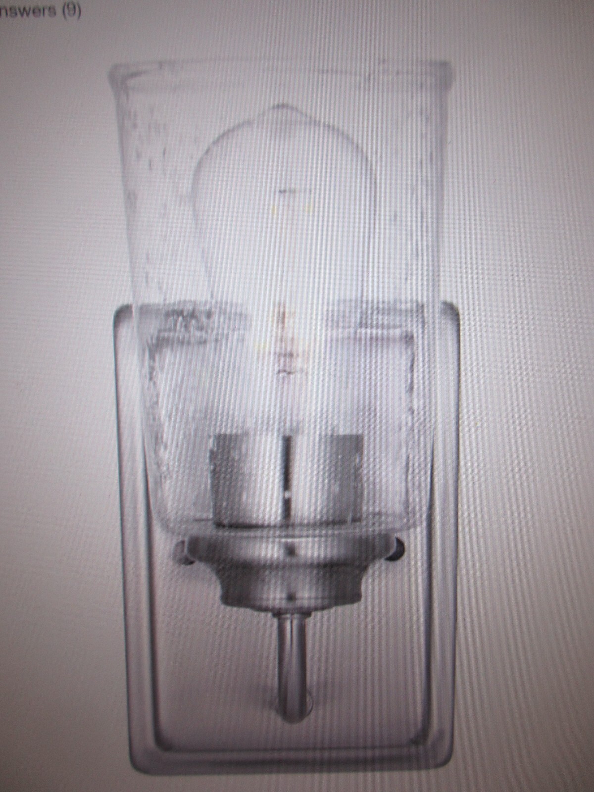 Hampton Bay Evangeline 4.5 in. 1-Light Brushed Nickel Wall Farmhouse Sconce 2PK