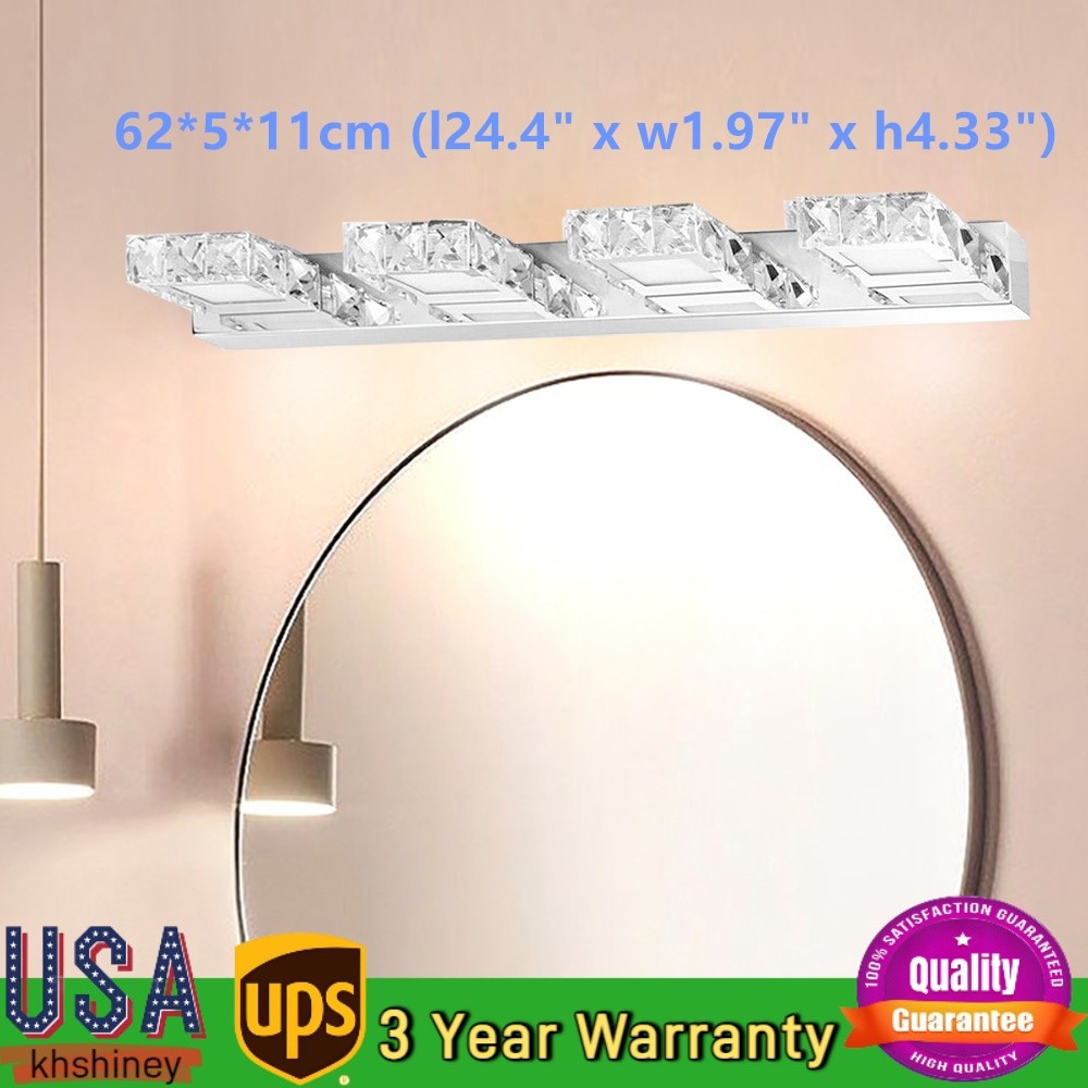 4 Lights LED Vanity Light Bathroom Over Mirror Fixture Light Fixtures 24 inch