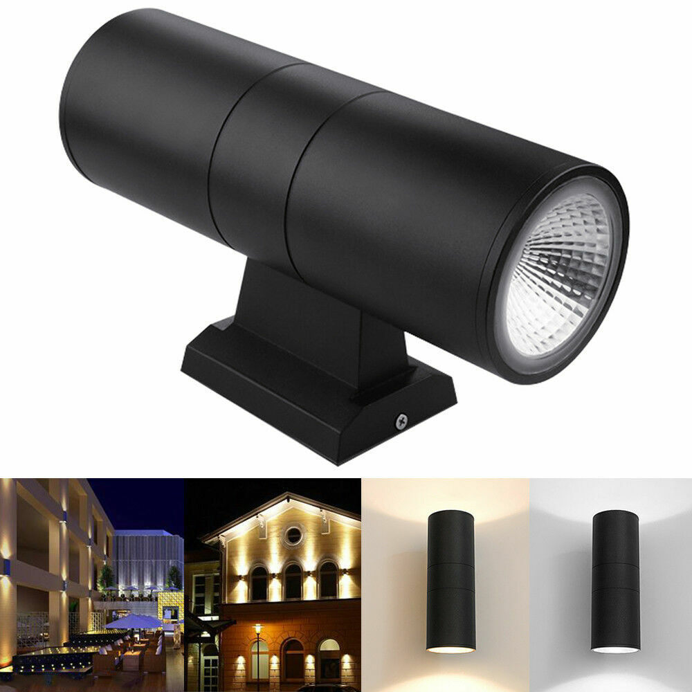 6W/10W Up Down Dual-Head COB LED Wall Mount Light Fixture Sconce Lamp Outdoor HR