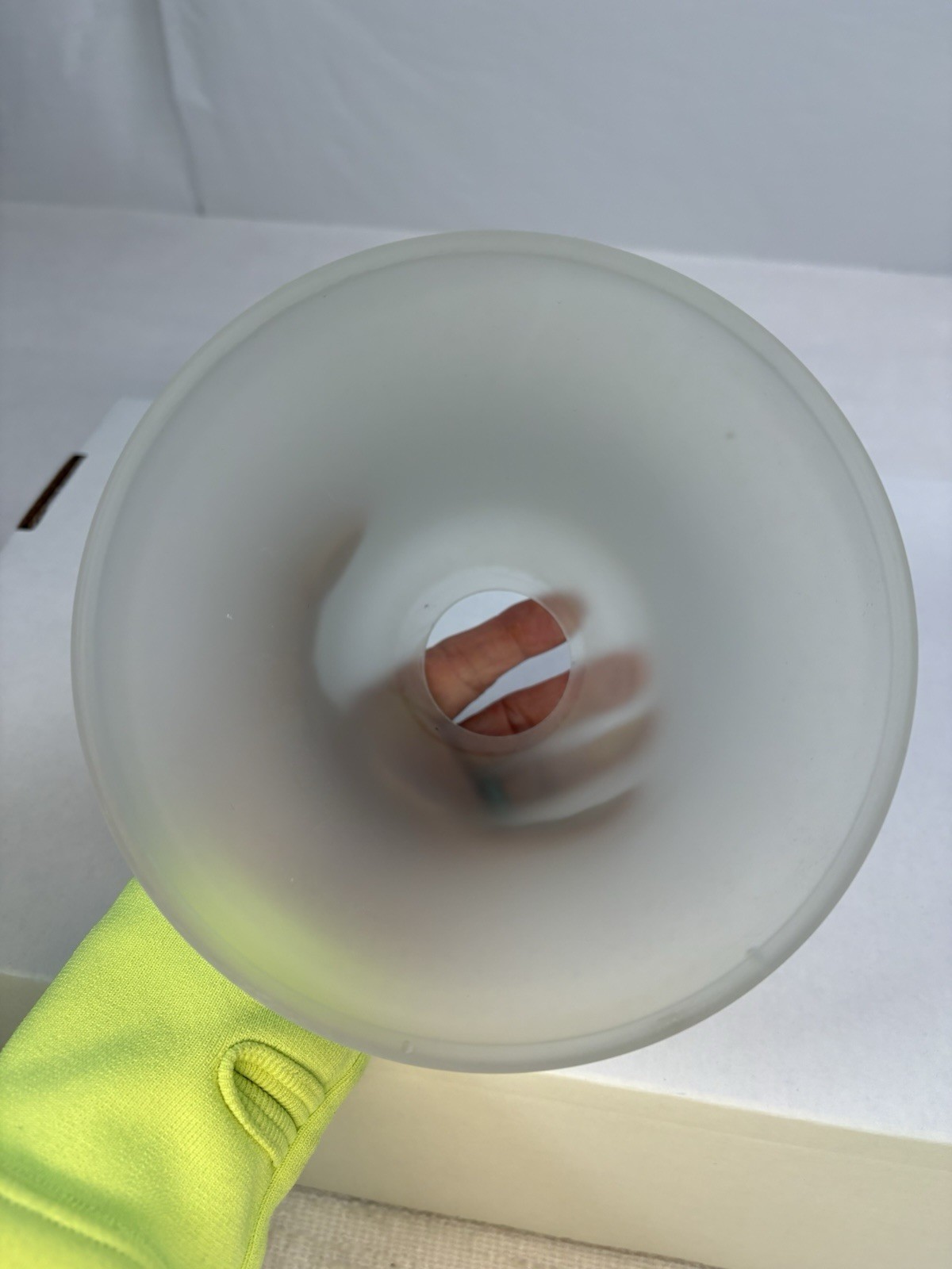 Frosted White Vanity Light Fixture Glass Globe Shade, REPLACEMENT, 1 5/8” Fitter
