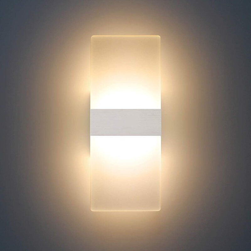 Modern LED Wall Light Up Down Lamp Sconce Spot Hallway Lighting Bedroom Fixture