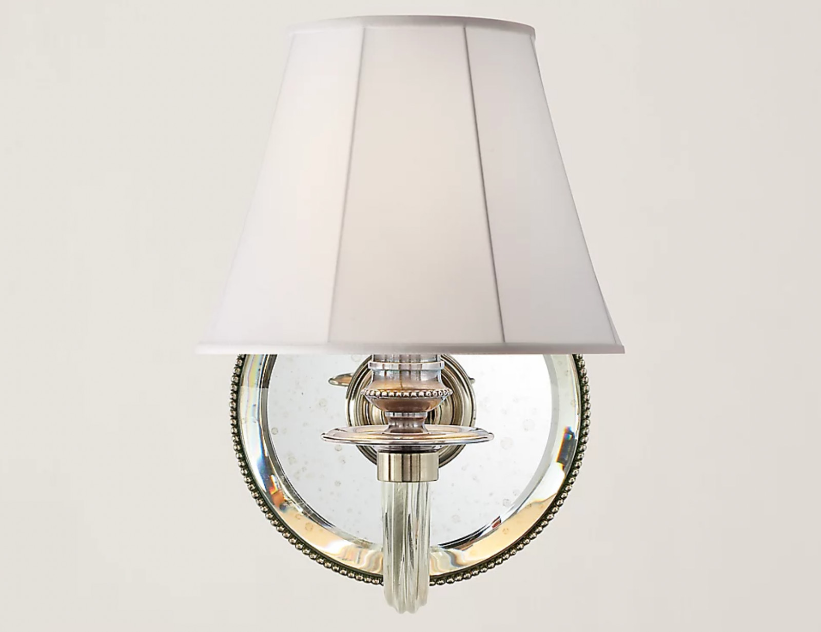 Ralph Lauren One Single Sconce Silver Frosted Glass Excellent RL 2160..