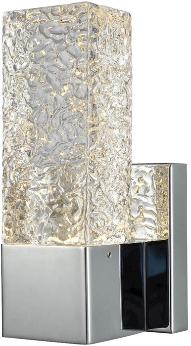 Elk 85105/LED Cubic Ice Wall Sconce, 1-Light LED 5 Watts, Polished Chrome