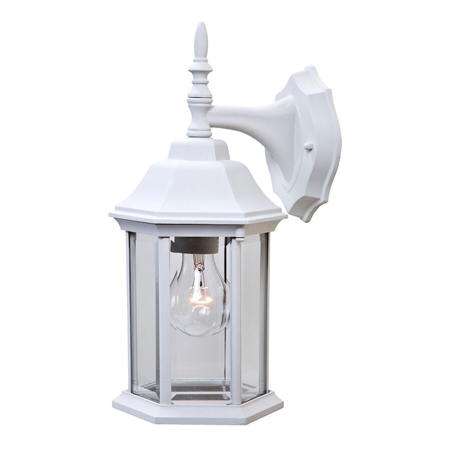 Acclaim Lighting Craftsman 2, 1 Light 15″ Wall Sconce, White/Clear – 5181TW