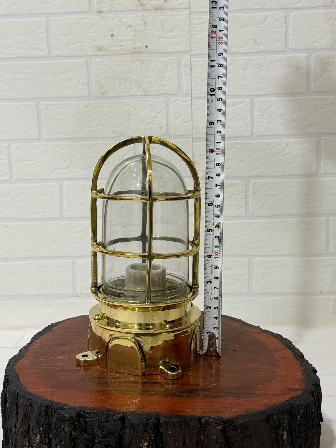 Solid Brass Marine Wall Ceiling Light Nautical Bulkhead Industrial Fixture