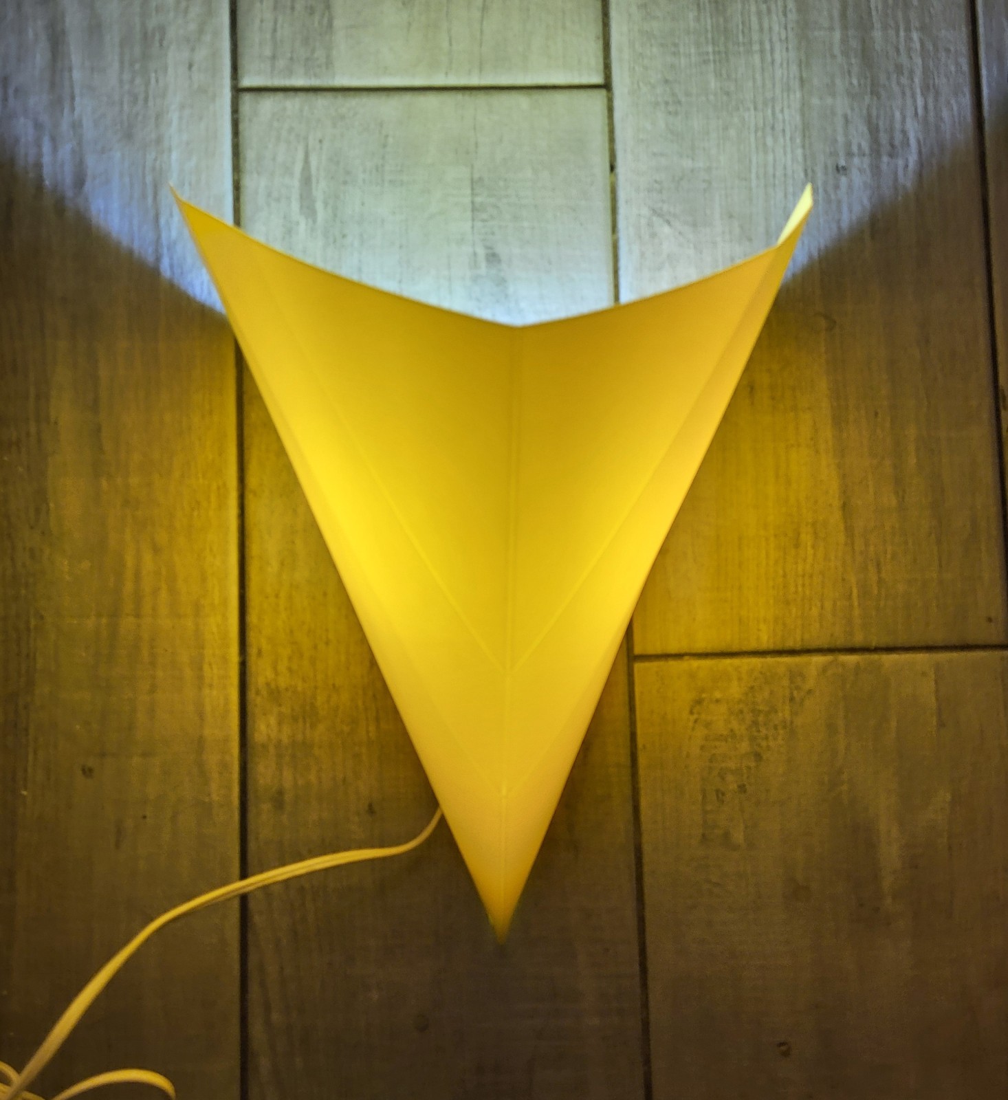 Vintage Ikea Wall Light Sconce Fluga «Fly» Yellow