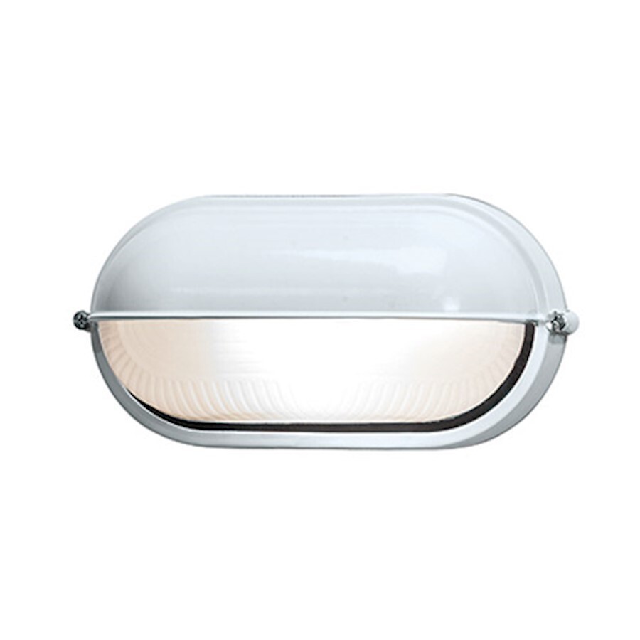 Access Lighting Nauticus Wet Location Bulkhead, White/Frosted – 20291-WH-FST