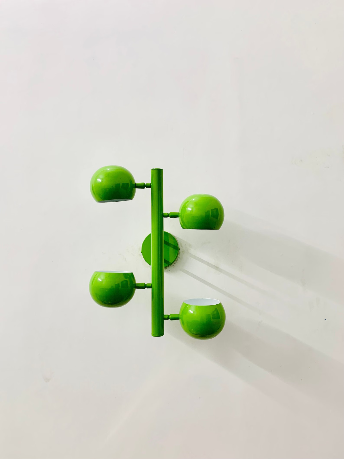 Mid Century Modern Brass Wall Sconce: Handmade Italian Style Wall Light Fixture