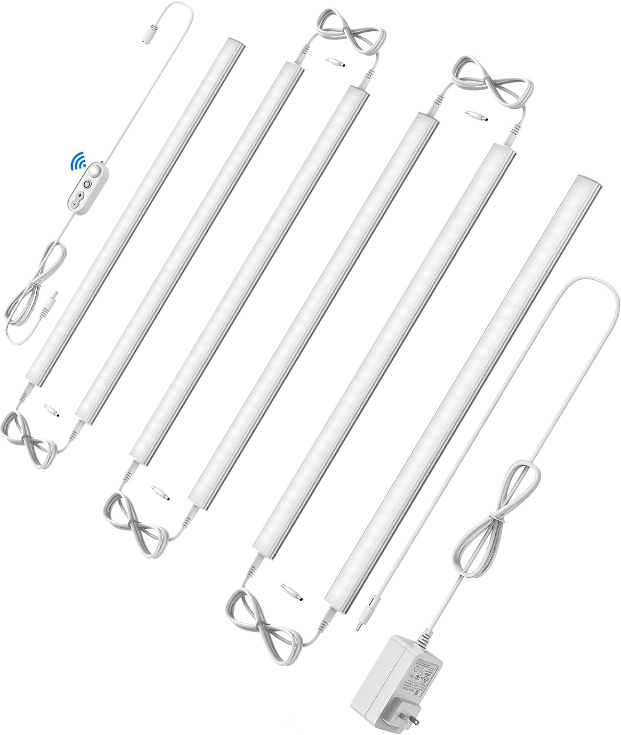 Dimmable under Cabinet Lighting for Kitchen – 6 Pcs 12 Inches Linkable Counter L