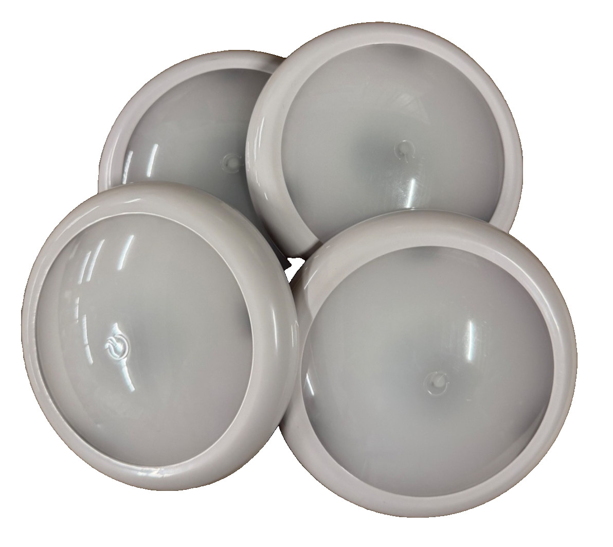 (4 PACK) 4000K 4.5″ Surface Mount 12 V LED W/ Touch Lens RV-Camper-Fifth Wheel