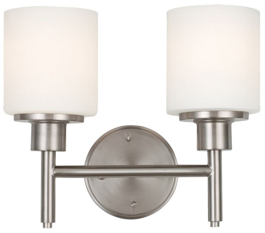 Design House 556191 Aubrey 2 Light 13″W Vanity Light – Nickel