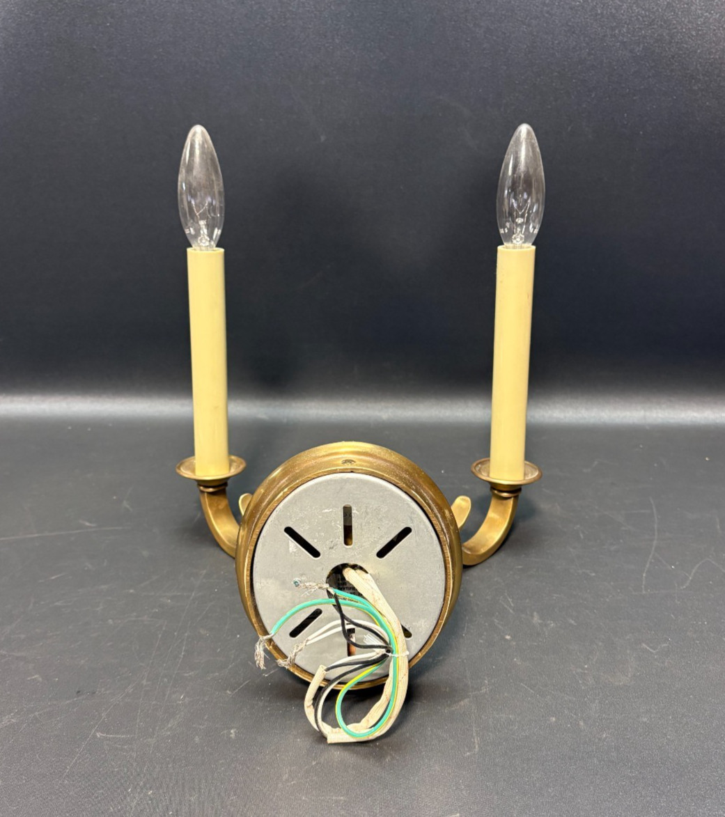 Channing Visual Comfort 2 Arm Sconce Hand Rubbed Antique Brass