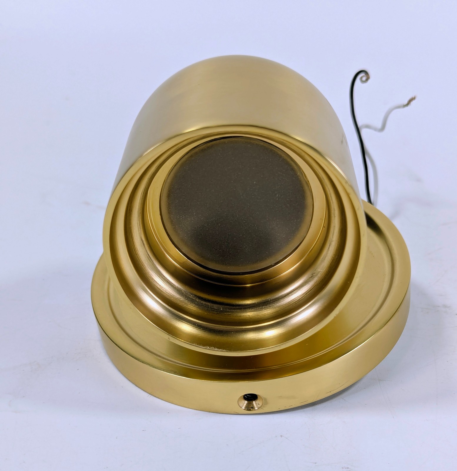 Pair of Small Dome Wall Sconce Brass Swedish Design Indoor/Outdoor 120V 60Hz