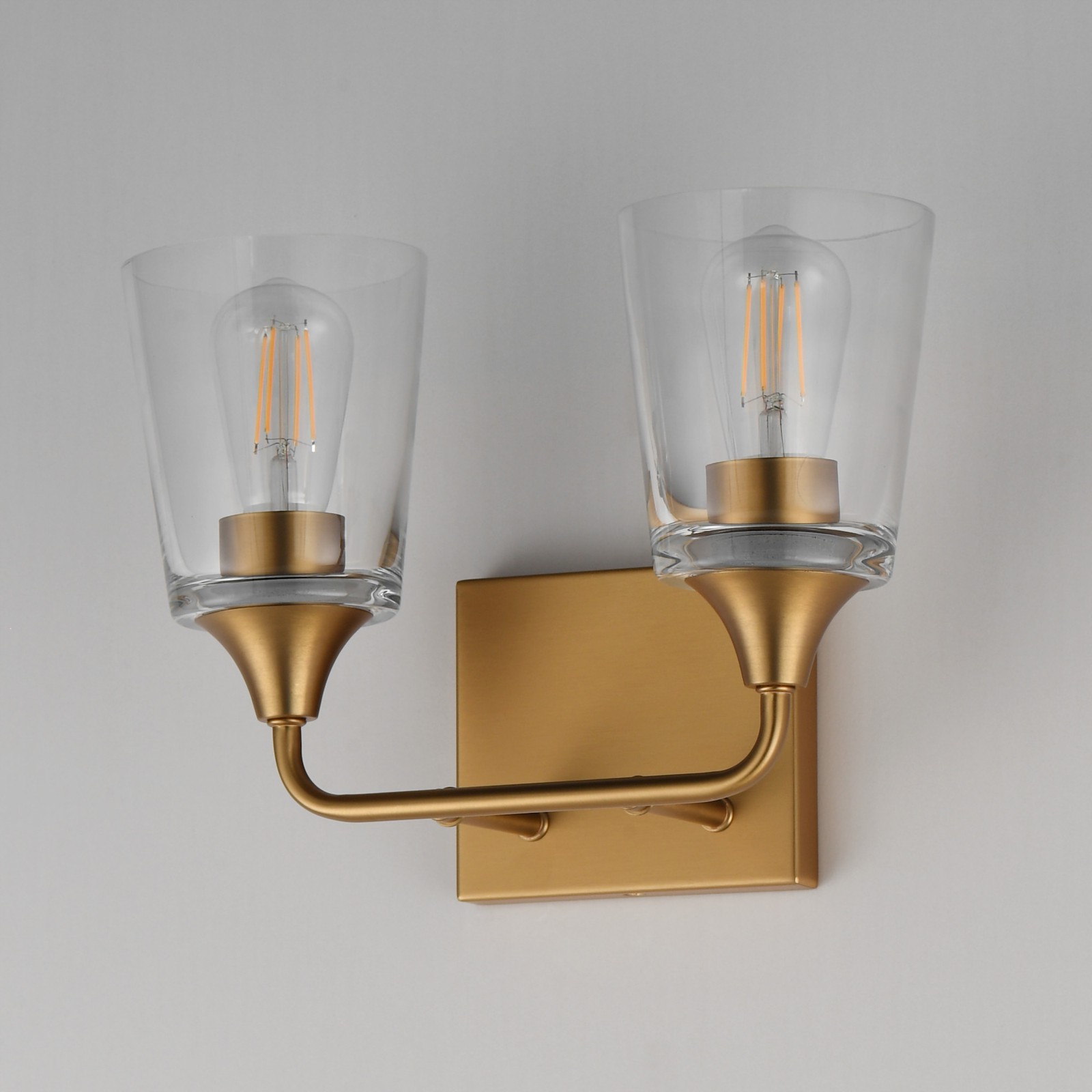 Maxim 12882 Hudson 2 Light 13″W Vanity Light – Nickel
