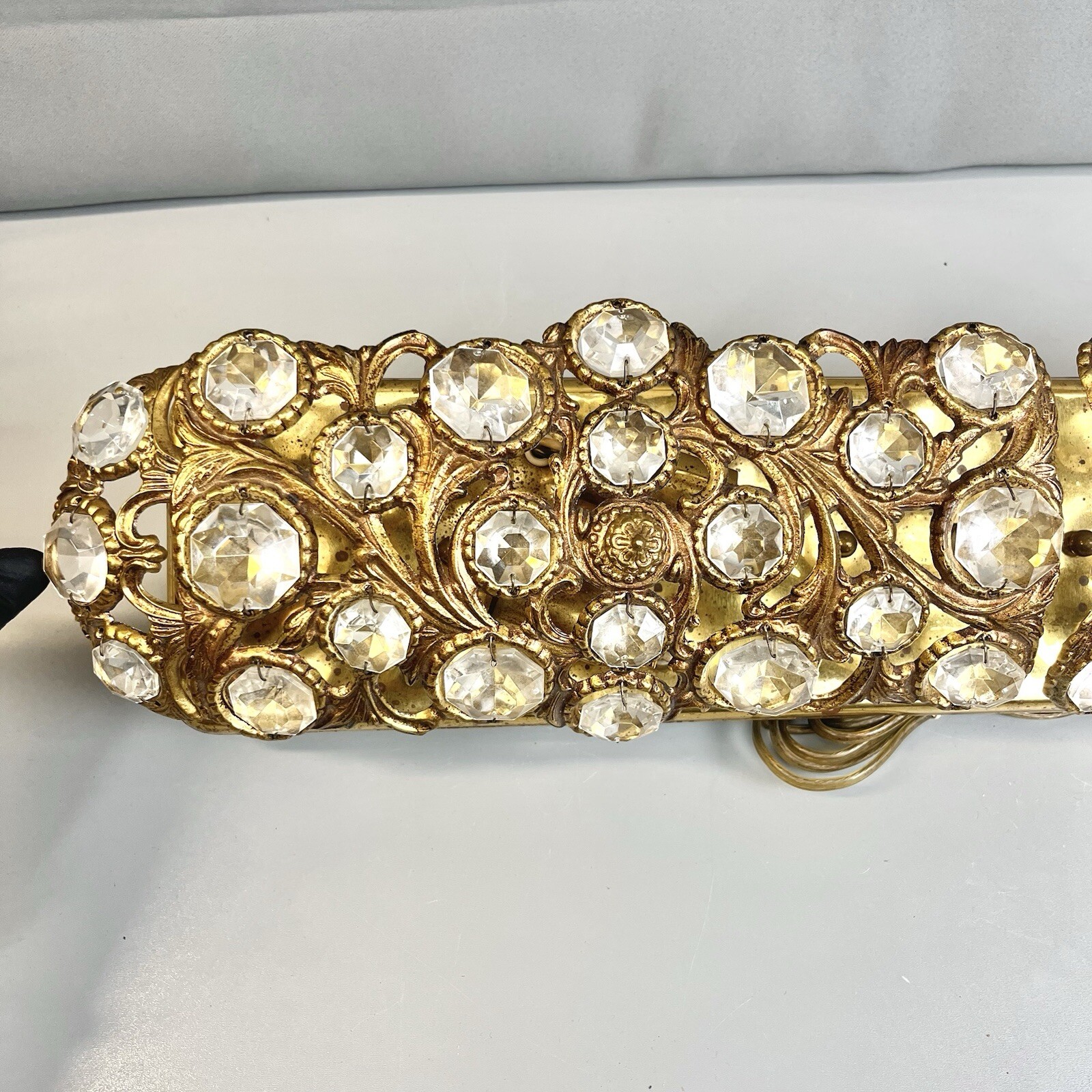Single Palwa Wall Light Sconce by Ernest Palm 1960 Spain Horizontal Version