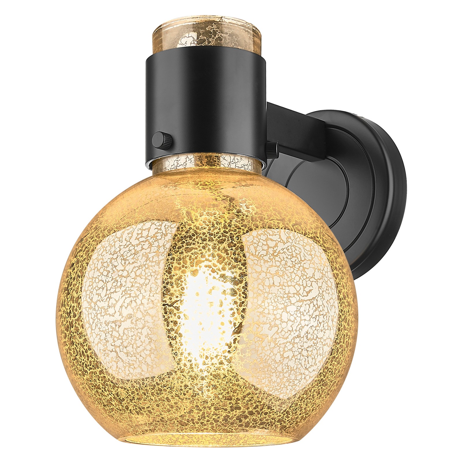 Innovations Lighting 464-1W-G464B-7ME Lawton Sphere 9″ Tall – Black